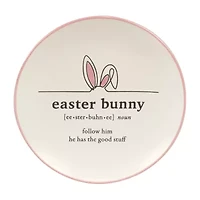 Certified International Easter Words 4-pc. Stoneware Appetizer Plate