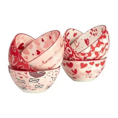Certified International Valentine's Day 6-pc. Porcelain Cereal Bowl