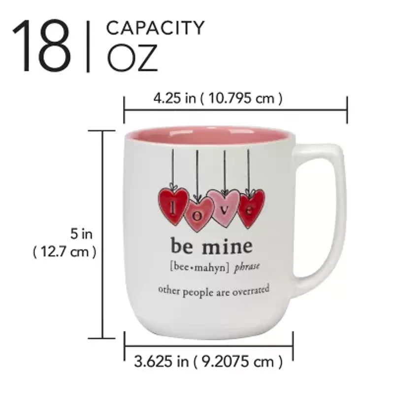 Certified International Valentine's Day 4-pc. Coffee Mug