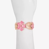Liz Claiborne Womens Flower Stretch Bracelet