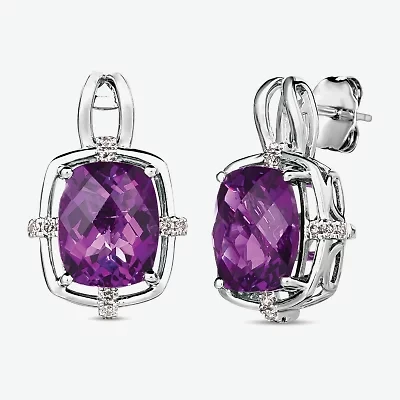 Le Vian® Grand Sample Sale™ Earrings featuring 5 1/5 CT. Dark Amethyst 1/5 CT. Nude Diamonds™ set in 14K Vanilla Gold®
