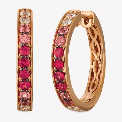 Le Vian® Grand Sample Sale™ Ombre Earrings featuring 7/8 CT. Strawberry Ombré® 3/8 CT. White Sapphireset in 14K Strawberry Gold®