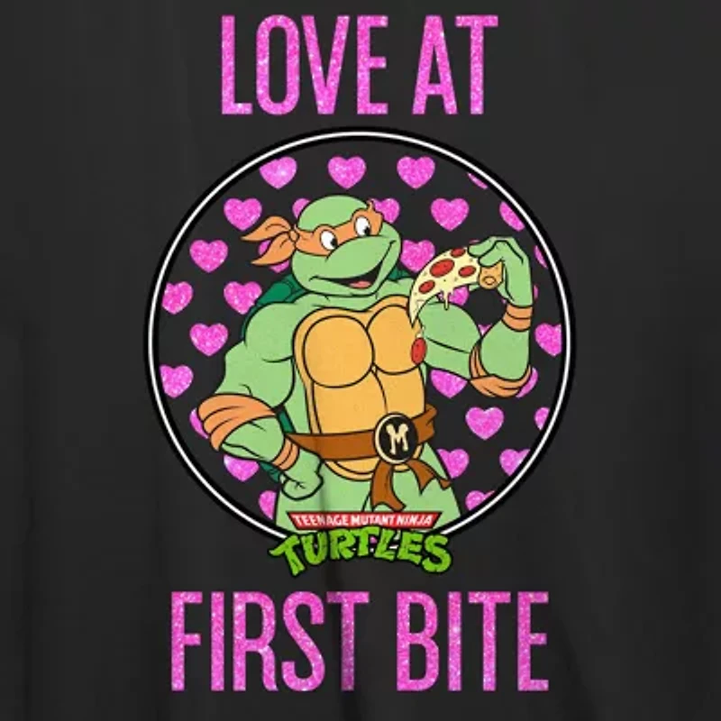 Womens Juniors Crew Neck Short Sleeve Regular Fit Teenage Mutant Ninja Turtles Graphic T-Shirt