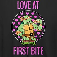 Womens Juniors Crew Neck Short Sleeve Regular Fit Teenage Mutant Ninja Turtles Graphic T-Shirt