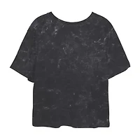 Paddy Animal Cropped Tee Womens Juniors Crew Neck Short Sleeve Regular Fit Care Bears Graphic T-Shirt
