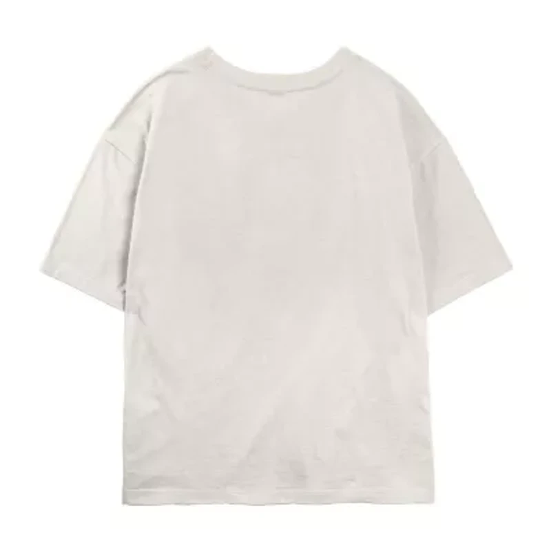 Envy Pinch Proof Tee Womens Juniors Crew Neck Short Sleeve Regular Fit Inside Out Graphic T-Shirt