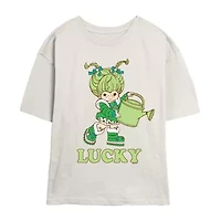 Rainbow Brite Pattys Day Tee Womens Crew Neck Short Sleeve Regular Fit Juniors Graphic T-Shirt