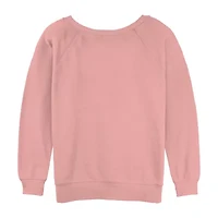 Disney Mickey Mouse Bring On Spring Sweatshirt Womens Juniors Crew Neck Short Sleeve and Friends