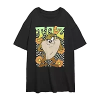 Looney Tunes Taz Tee Womens Juniors Crew Neck Short Sleeve Regular Fit Graphic T-Shirt