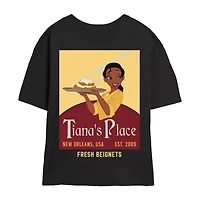 The Princess And Frog Tiana'S Place Tee Womens Juniors Crew Neck Short Sleeve Regular Fit Graphic T-Shirt