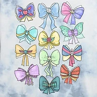 Disney Princess Bows Cropped Tee Womens Juniors Crew Neck Short Sleeve Regular Fit Graphic T-Shirt