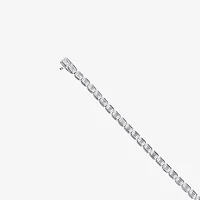 (F / Si1) Womens 5 CT. T.W. Lab Grown White Diamond 10K White Gold 7 Inch Tennis Bracelet