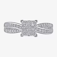 G / I1) Womens 1 CT. T.W. Lab Grown White Diamond 10K Gold Engagement Ring