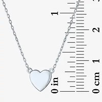 Yes Please! (G-H / I1-I2) Womens Diamond Accent Lab Grown White Diamond Heart 2-pc. Pendant Necklace Set