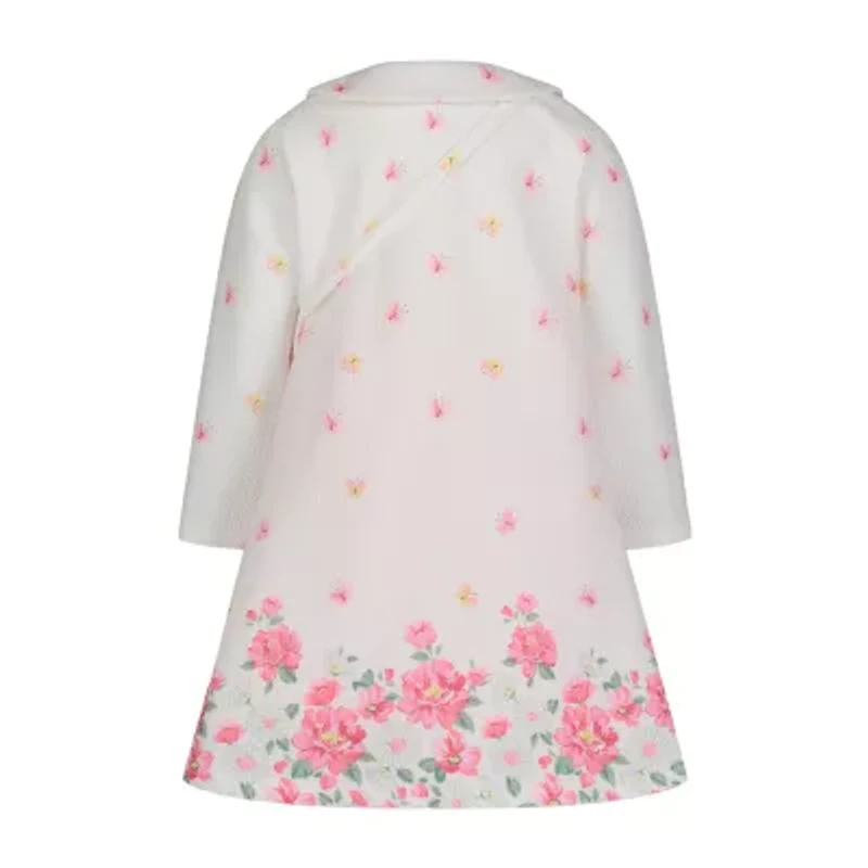 Blueberi Boulevard Toddler Girls Floral Dress Set