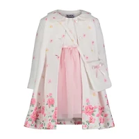 Blueberi Boulevard Toddler Girls Floral Dress Set