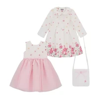 Blueberi Boulevard Toddler Girls Floral Dress Set