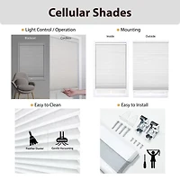 Cut-to-Width 1½" Cordless Blackout Cellular Shade