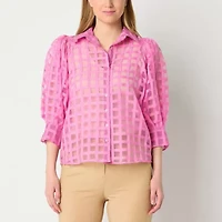 52seven Womens Long Sleeve Blouse