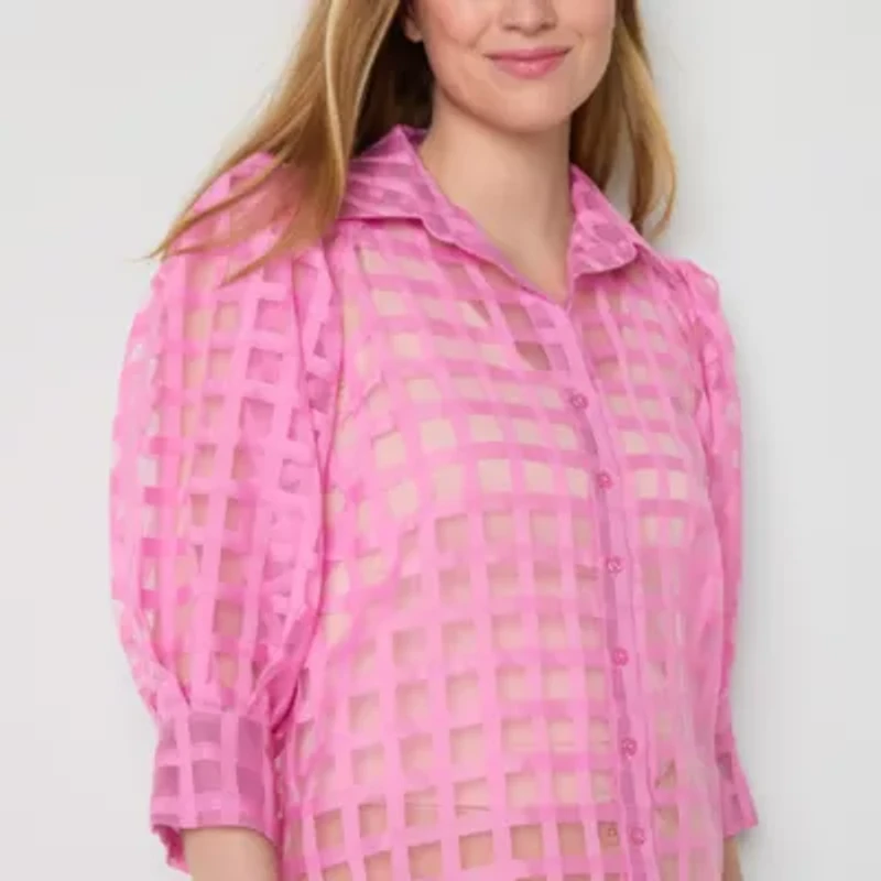 52seven Womens Long Sleeve Blouse