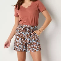 a.n.a Womens High Rise 5" Pull-On Short