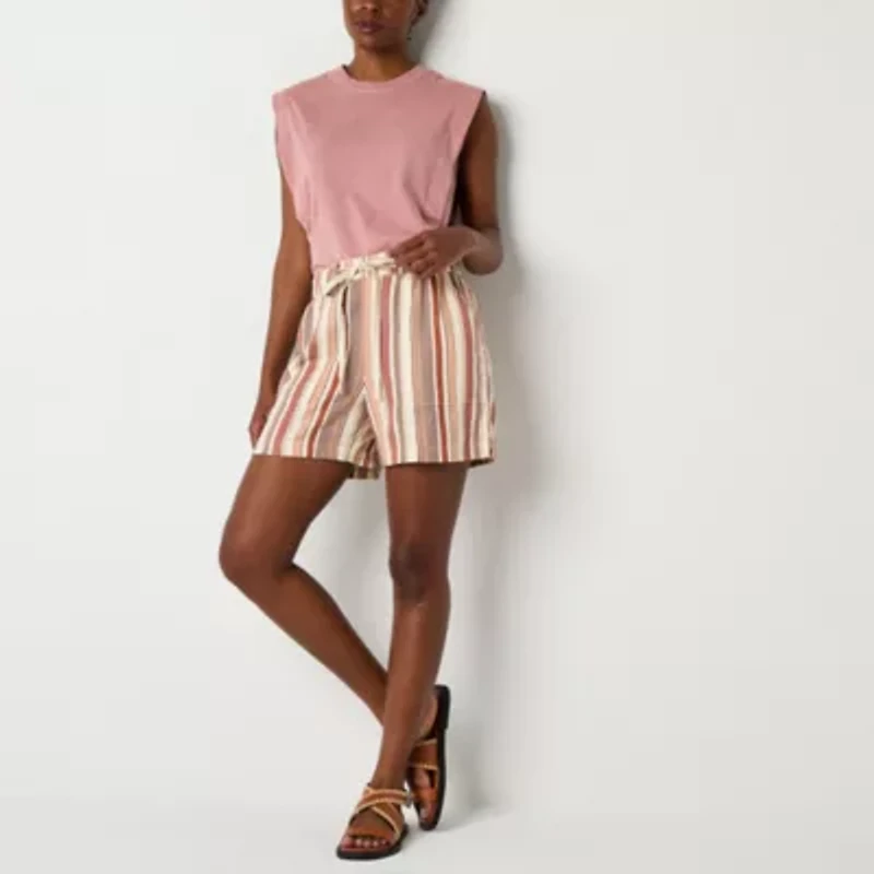 a.n.a Womens High Rise 5" Pull-On Short