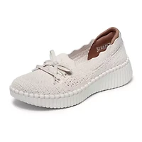 Skechers Wilshire Blvd Knit Sail Womens Almond Slip-On Shoe