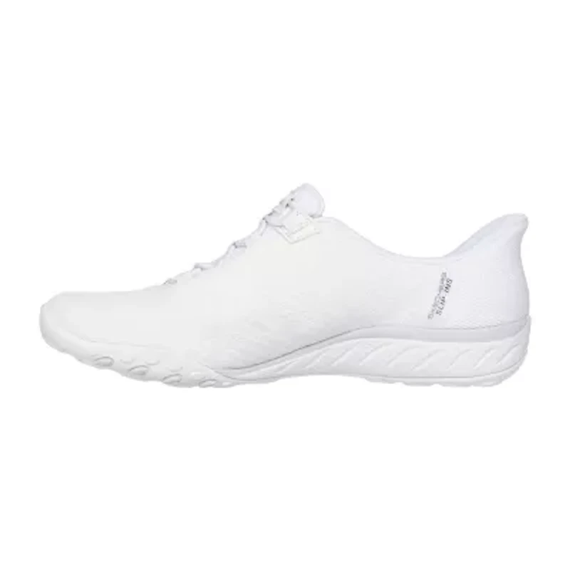 Skechers Hands Free Slip-Ins Breathe-Easy Knitty Waves Womens Almond Closed Toe Slip-On Shoe