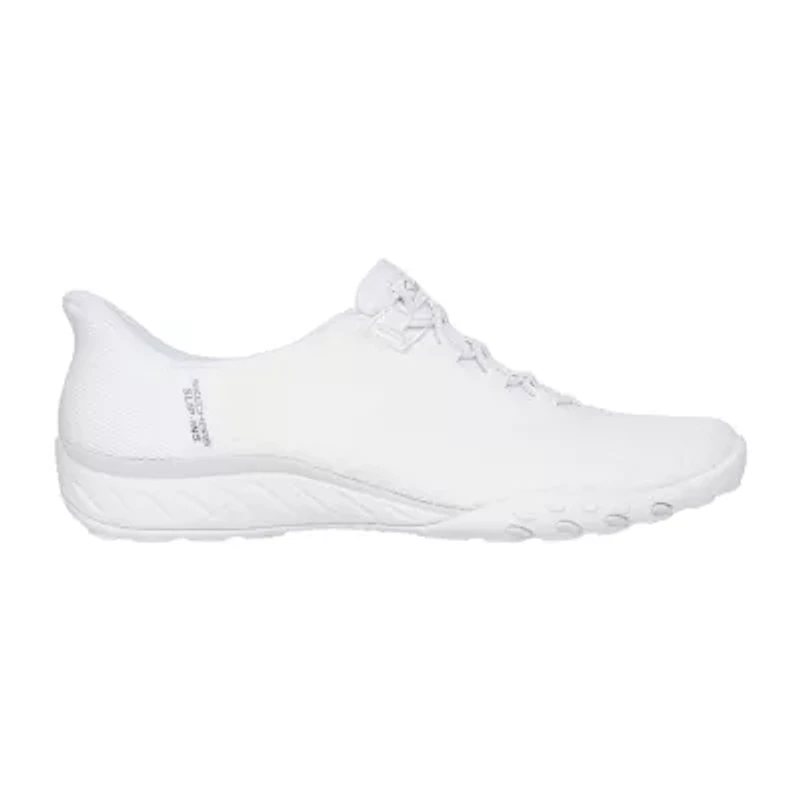 Skechers Hands Free Slip-Ins Breathe-Easy Knitty Waves Womens Almond Closed Toe Slip-On Shoe