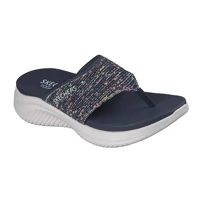Skechers Womens Ultra Flex 3.0 Flip-Flops