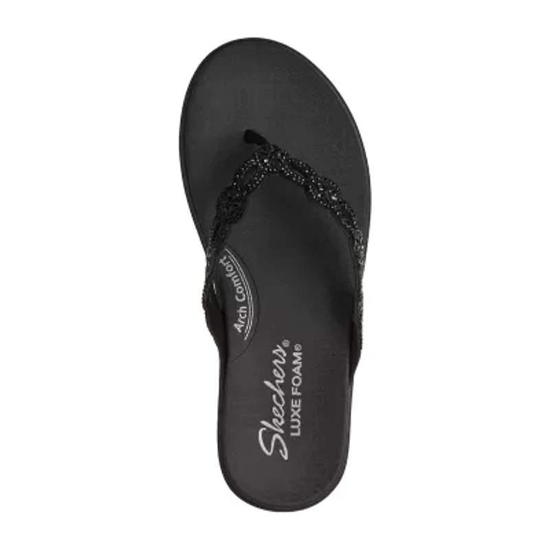 Skechers Womens Meditation Lux Flip-Flops