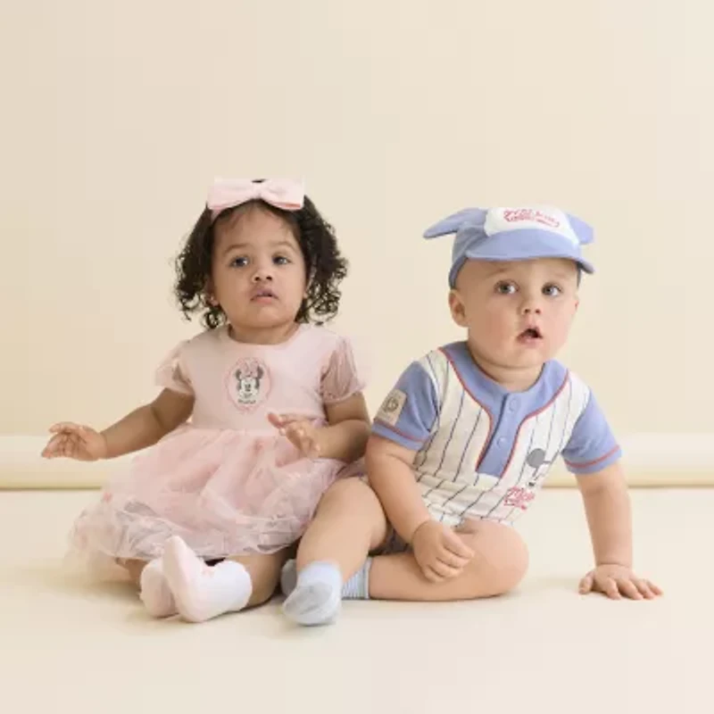 Disney Baby Boys Mickey Mouse Short Sleeve 2-pc. Romper