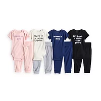 Okie Dokie Baby Unisex Crew Neck Short Sleeve Rib Bodysuit