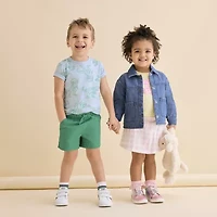 Okie Dokie Toddler & Little Boys Crew Neck Short Sleeve Regular Fit Graphic T-Shirt