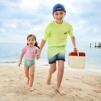 Okie Dokie Toddler & Little Girls 2-pc. Rash Guard Set