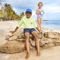 Okie Dokie Toddler & Little Girls Striped One Piece Swimsuit