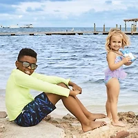 Okie Dokie Toddler & Little Girls Striped One Piece Swimsuit