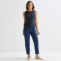 Liz Claiborne Womens Round Neck Sleeveless Vest