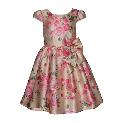 Bonnie Jean Big Kid Girls Short Sleeve Cap Fit + Flare Dress
