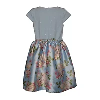 Bonnie Jean Big Kid Girls Short Sleeve Cap Fit + Flare Dress
