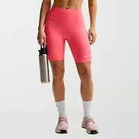 Nike Womens 8" High Rise Stretch Fabric Moisture Wicking Bike Short