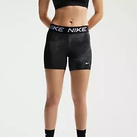 Nike Womens 5" Mid Rise Stretch Fabric Moisture Wicking Quick Dry Bike Short