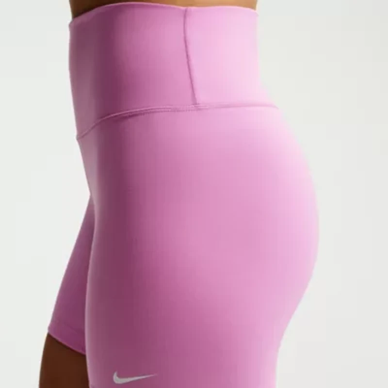 Nike Womens 5" High Rise Stretch Fabric Moisture Wicking Bike Short