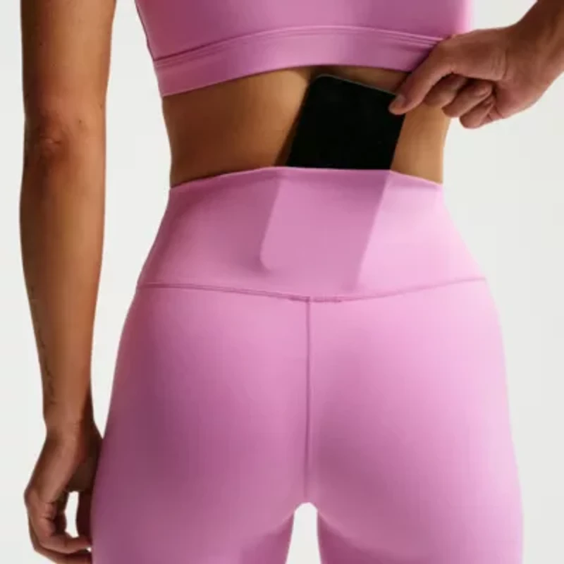 Nike Womens 5" High Rise Stretch Fabric Moisture Wicking Bike Short