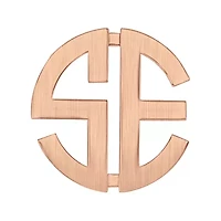 Personalized 10mm Two-Initial Monogram Single Stud Earring