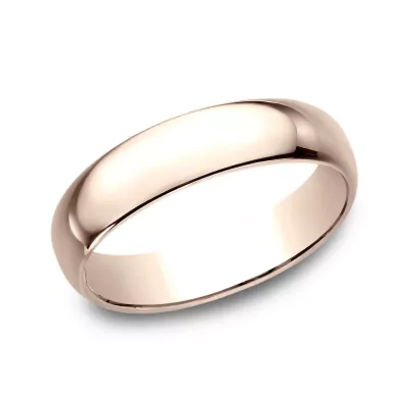 Mens 5MM 10K Gold Wedding Band