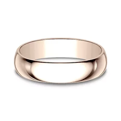 Mens 5MM 10K Gold Wedding Band