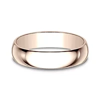 Mens 5MM 10K Gold Wedding Band