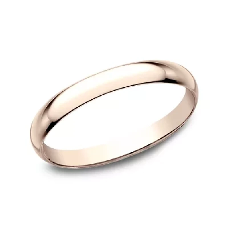Womens 2MM 10K White Gold Wedding Band