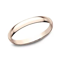 Womens 2MM 10K White Gold Wedding Band